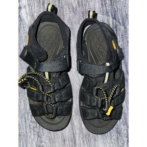 Keen Youth Black Open Toe‎ Sporty Outdoor Hiking Sandals Youth Size 2